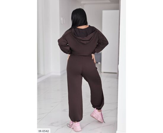 Жіночий костюм кофта з брюками на різанику великі розміри р.50-52;54-56;58-60;62-64 "LETTI" купити недорого від прямого постачальника, зображення 23