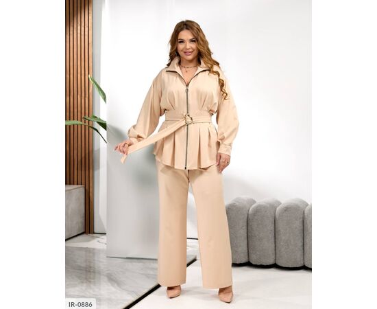 Жіночий костюм двійка (брюки+блузка) р.50-52;54-56;58-60;62-64 "LETTI" купити недорого від прямого постачальника, зображення 21