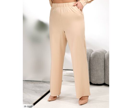 Жіночий костюм двійка (брюки+блузка) р.50-52;54-56;58-60;62-64 "LETTI" купити недорого від прямого постачальника, зображення 3