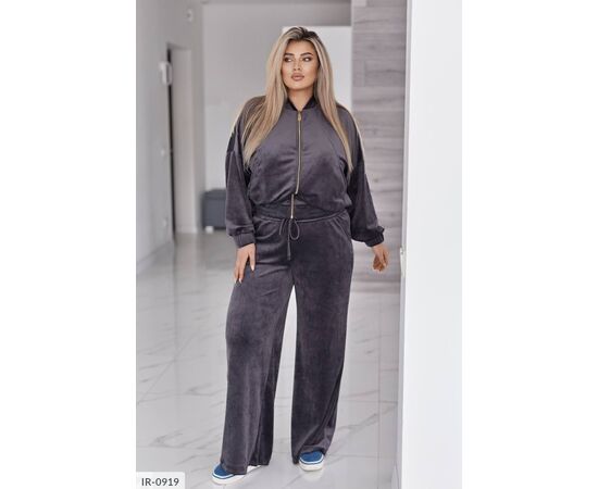 Костюм жіночий брючний великі розміри р.50-52;54-56;58-60;62-64 (7кол.) "LETTI" купити недорого від прямого постачальника, зображення 2