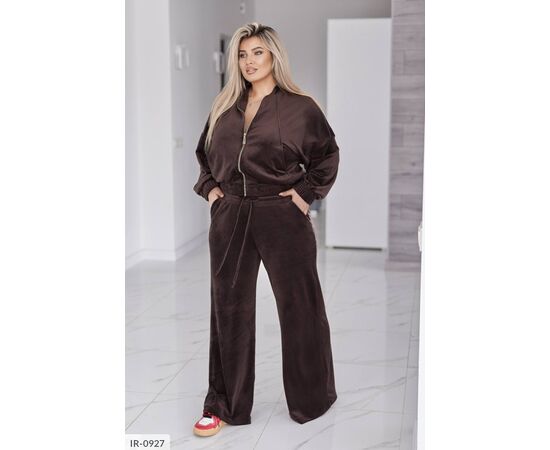 Костюм жіночий брючний великі розміри р.50-52;54-56;58-60;62-64 (7кол.) "LETTI" купити недорого від прямого постачальника, зображення 11