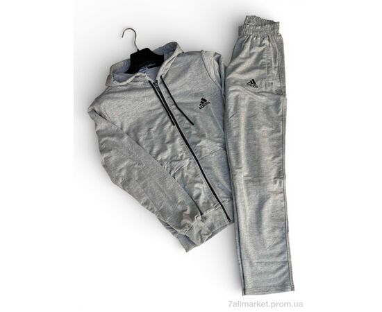 Фотография Спортивный костюм мужской Весна/осень 01Ad св.сірий (4 шт. р.сетка M-2XL) "Sport style" недорого оптом от прямого поставщика, изображение 2