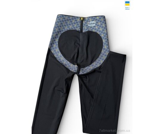 Лосінси жіночі Весна/осінь D18 чорний (4 шт. р.сітка2XS-3XL) "SL KARAVAN" недорого оптом від прямого постачальника, зображення 4