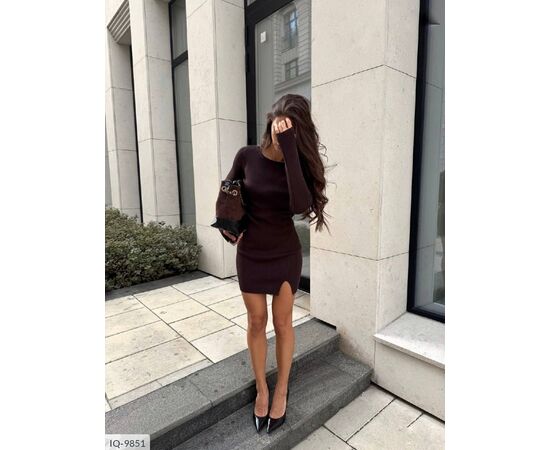 Жіноча сукня рубчик р.S-M;M-L (2кол.) "ANNVER" купити недорого від прямого постачальника, зображення 3