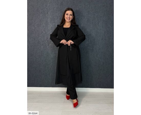 Костюм двійка жіночий великі розміри р.48-50;52-54;56-58;60-62 "VLADA" купити недорого від прямого постачальника, зображення 6