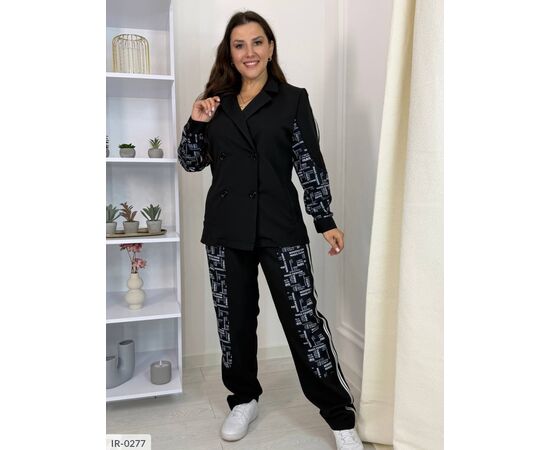 Костюм двійка жіночий великі розміри р.48-50;52-54;56-58;60-62 "VLADA" купити недорого від прямого постачальника, зображення 14