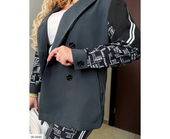 Костюм двійка жіночий великі розміри р.48-50;52-54;56-58;60-62 "VLADA" купити недорого від прямого постачальника, зображення 2