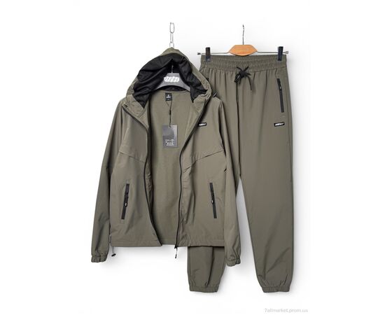 Фотография Спортивный костюм мужской Весна/осень A153 d.green (5 шт. р.сетка M-3XL) "OKMEL" недорого оптом от прямого поставщика, изображение 2