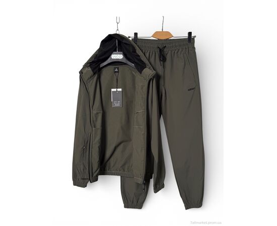 Фотография Спортивный костюм мужской Весна/осень A152 d.green (5 шт. р.сетка M-3XL) "OKMEL" недорого оптом от прямого поставщика, изображение 2