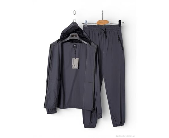 Фотография Спортивный костюм мужской Весна/осень A156 d.grey (5 шт. р.сетка M-3XL) "OKMEL" недорого оптом от прямого поставщика, изображение 2