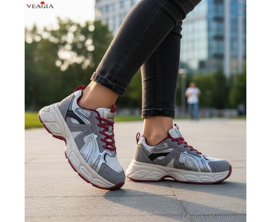 Фотография Кроссовки женские модные Весна/осень V983-2 (8 пар р.36-41) "Veagia-ADA" недорого оптом от прямого поставщика, изображение 2