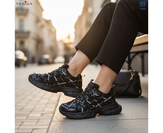 Фотография Кроссовки женские модные Весна/осень N61-1 (8 пар р.36-41) "Veagia-ADA" недорого оптом от прямого поставщика, изображение 2