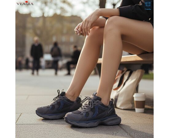 Фотография Кроссовки женские модные Весна/осень N66-3 (8 пар р.36-41) "Veagia-ADA" недорого оптом от прямого поставщика, изображение 2