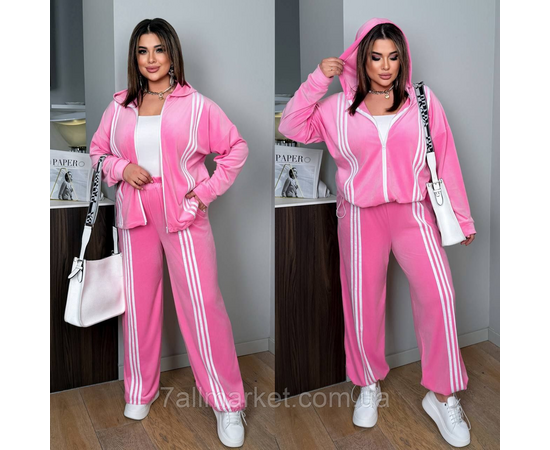 Фотография Костюм 2-ка женский спортивный велюровый  (42-60) "LADA" недорого от прямого поставщика, изображение 2