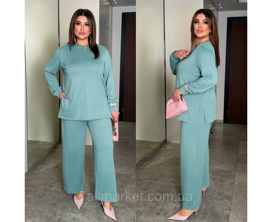 Фотография Костюм двойка женский ангоровый размеры 46-60 "LADA" недорого от прямого поставщик, изображение 2