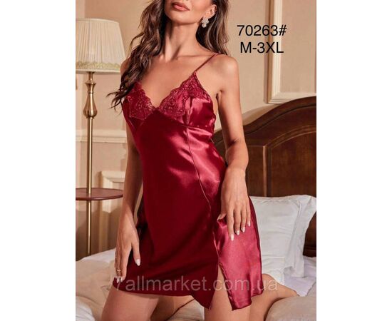 Фотография Ночная рубашка женская размеры M-3XL(3цв)"FLOWER" купить недорого от прямого поставщика, изображение 2