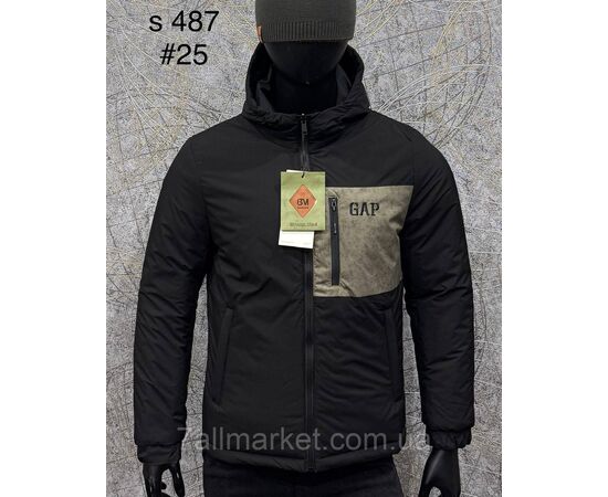 Фотография Куртка мужская демисезонная/двухсторонняя размеры L-4XL(2цв)"PROSTOMEN" недорого от прямого поставщика, изображение 2