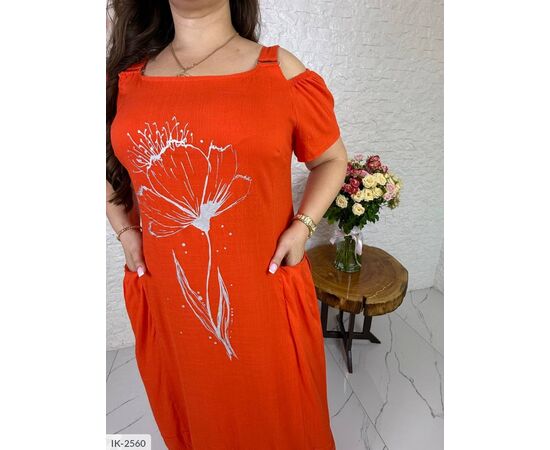 Фотография Женское платье с карманами р.46-48;50-52;54-56;58-60;62-64 (4цв) "VLADA" купить недорого от прямого поставщика, изображение 4