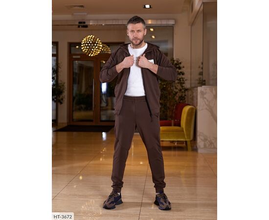 Фотография Мужской спортивный костюм двухнить р.48;50;52;54-56;58-60 "LETTI" купить недорого от прямого поставщика, изображение 9