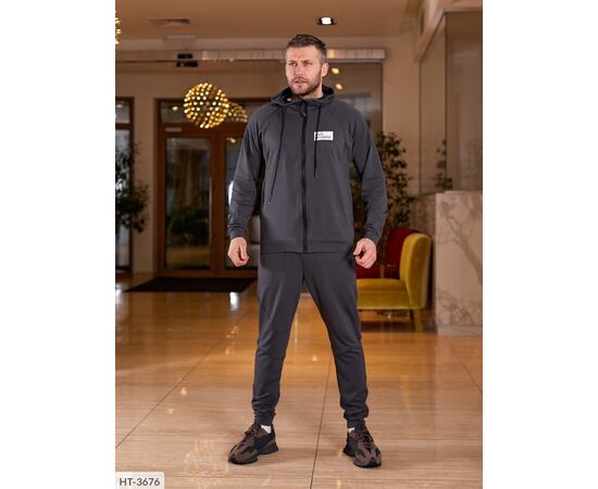 Фотография Мужской спортивный костюм двухнить р.48;50;52;54-56;58-60 "LETTI" купить недорого от прямого поставщика, изображение 5