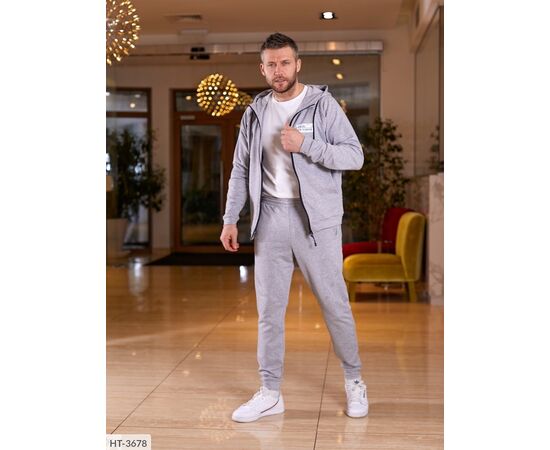 Фотография Мужской спортивный костюм двухнить р.48;50;52;54-56;58-60 "LETTI" купить недорого от прямого поставщика, изображение 12