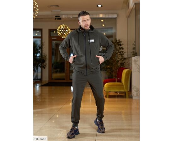 Фотография Мужской спортивный костюм двухнить р.48;50;52;54-56;58-60 "LETTI" купить недорого от прямого поставщика, изображение 4