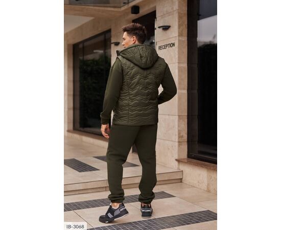 Фотография Мужской спортивный костюм трёхнитка на флисе р.50;52;54;56-58;58-60 (4цв) "LETTI" купить недорого от прямого поставщика, изображение 6