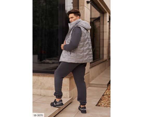 Фотография Мужской спортивный костюм трёхнитка на флисе р.50;52;54;56-58;58-60 (4цв) "LETTI" купить недорого от прямого поставщика, изображение 8