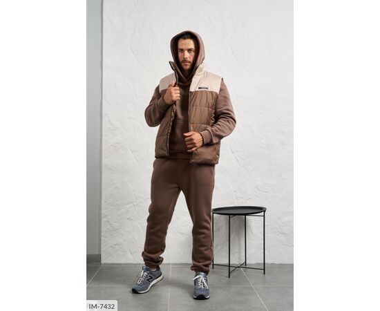 Чоловічий спортивний костюм на флісі р.48;50;52;54-56;58-60 "LETTI" купити недорого від прямого постачальника, зображення 3