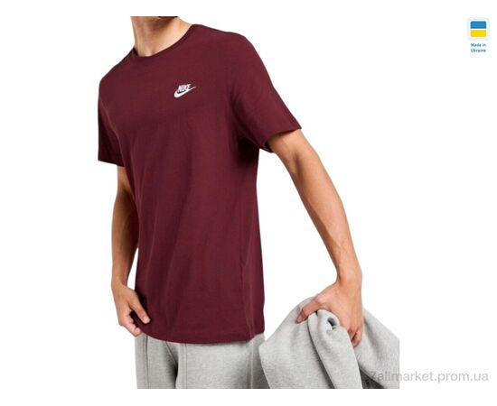 Фотография Футболка мужская Лето 82NI бордовий (4 шт. р.сетка M-2XL) "Sport style" недорого оптом от прямого поставщика, изображение 2