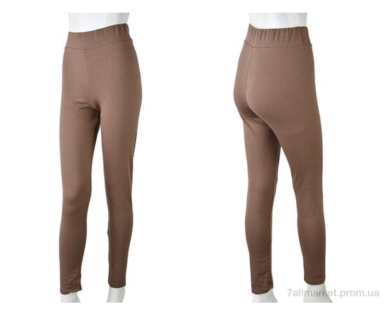 Лосінси жіночі Весна/осінь 12514B brown (5 шт. р.сітка42-50) "Obuvok" недорого оптом від прямого постачальника, зображення 3