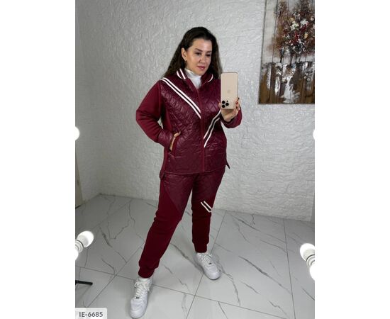 Фотография Женский прогулочный костюм со штанами большие размеры р.50-52;54-56;58-60;62-64;66-68;64-68 (5цв) "VLADA" купить недорого от прямого поставщика, изображение 4