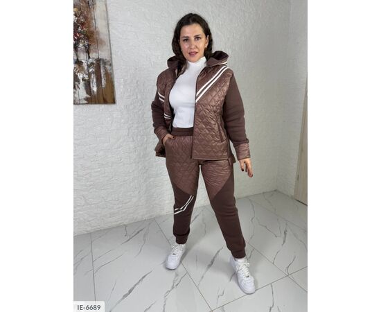 Фотография Женский прогулочный костюм со штанами большие размеры р.50-52;54-56;58-60;62-64;66-68;64-68 (5цв) "VLADA" купить недорого от прямого поставщика, изображение 21