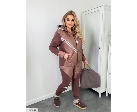 Фотография Женский прогулочный костюм со штанами большие размеры р.50-52;54-56;58-60;62-64;66-68;64-68 (5цв) "VLADA" купить недорого от прямого поставщика, изображение 17