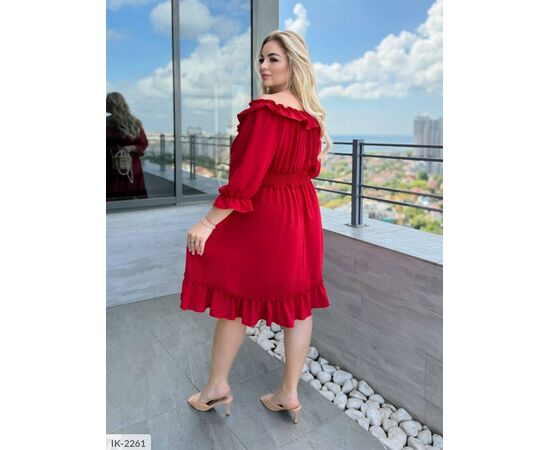 Фотография Женское платье БАТАЛ р.50-52;54-56;58-60;62-64 (6цв) "VLADA" купить недорого от прямого поставщика, изображение 12