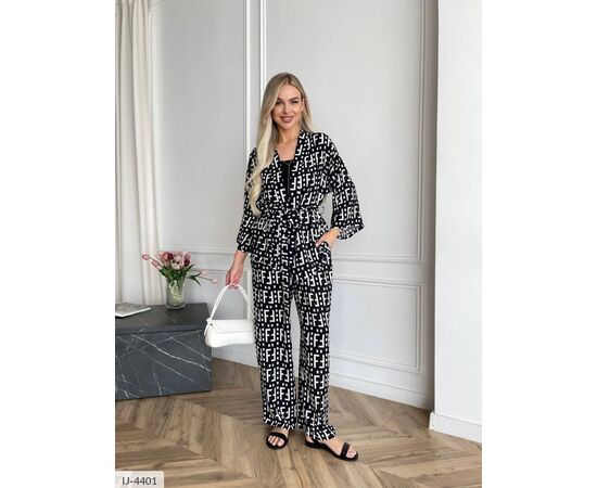 Фотография Женский костюм оверсайз р.50-52 (3цв) "ANNABELLE" купить недорого от прямого поставщика, изображение 2