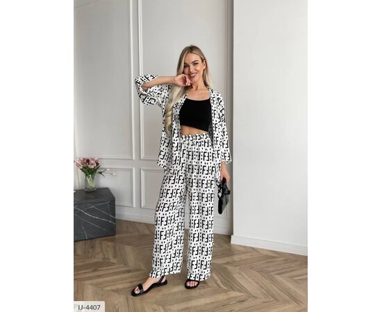 Фотография Женский костюм оверсайз р.50-52 (3цв) "ANNABELLE" купить недорого от прямого поставщика, изображение 3