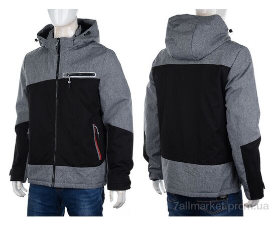 Фотография Куртка мужская Весна/осень 8862 grey (5 шт. р.сетка 48-56) "M7" недорого оптом от прямого поставщика, изображение 3