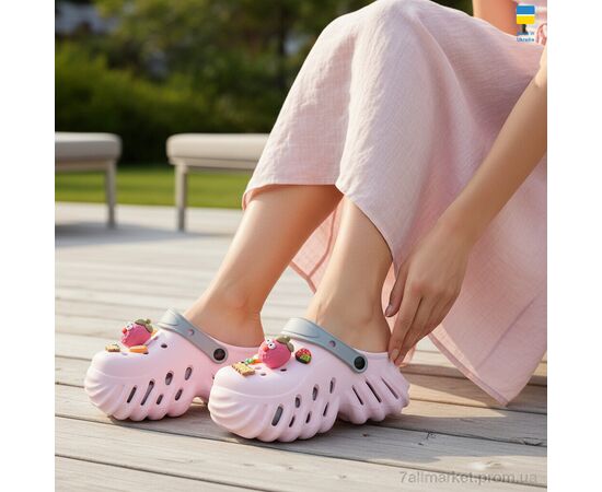 Фотография Кроксы женские летние Лето 24506-389A (8 пар р.36-41) "Luck Line" недорого оптом от прямого поставщика, изображение 2
