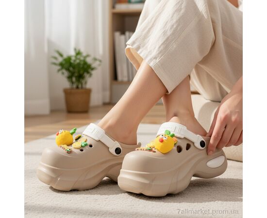 Крокси жіночі літні Літо 24506-381A (8 пар р.36-41) "Luck Line" недорого оптом від прямого постачальника, зображення 2