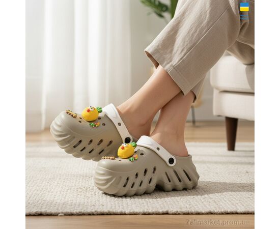 Крокси жіночі літні Літо 24505-399A (8 пар р.36-41) "Luck Line" недорого оптом від прямого постачальника, зображення 2