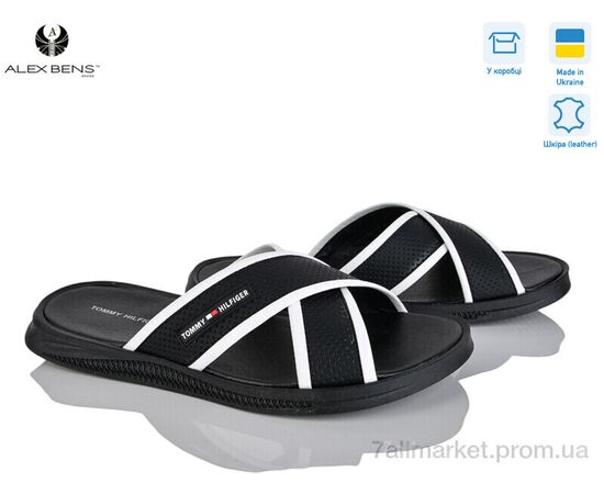 Фотография Шлепки мужские пляжные Лето T3 чорний (8 пар р.40-45) "Alex Bens" недорого оптом от прямого поставщика, изображение 2