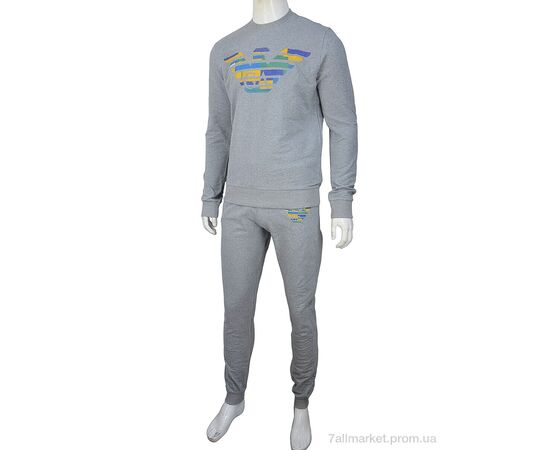 Фотография Спортивный костюм мужской Весна/осень 02947 l.grey (4 шт. р.сетка S-2XL) "Obuvok" недорого оптом от прямого поставщика, изображение 2