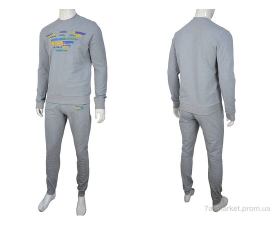 Фотография Спортивный костюм мужской Весна/осень 02947 l.grey (4 шт. р.сетка S-2XL) "Obuvok" недорого оптом от прямого поставщика, изображение 4