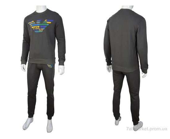 Фотография Спортивный костюм мужской Весна/осень 02928 green (5 шт. р.сетка S-2XL) "Obuvok" недорого оптом от прямого поставщика, изображение 4