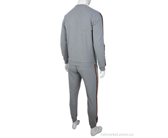 Фотография Спортивный костюм мужской Весна/осень 02934 l.grey (5 шт. р.сетка S-2XL) "Obuvok" недорого оптом от прямого поставщика, изображение 3