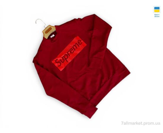 Фотография Кофта мужская Весна/осень 81SU бордовий (4 шт. р.сетка M-2XL) "Sport style" недорого оптом от прямого поставщика, изображение 2