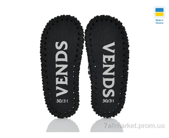 Тапки дитячі домашні Весна/осінь 037 чорний (9 пар р.30-35) "Active" недорого оптом від прямого постачальника, зображення 2