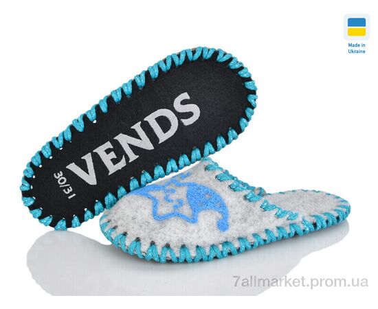 Фотография Тапки детские домашние Весна/осень 039 дит. сірий (9 пар р.30-35) "Active" недорого оптом от прямого поставщика, изображение 3