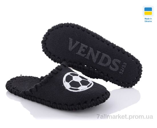 Тапки дитячі домашні Весна/осінь 014 чорний (9 пар р.30-35) "Active" недорого оптом від прямого постачальника, зображення 2